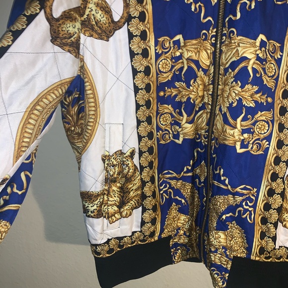 Versace DEA Barocco Baroque silk bomber Jacket - Picture 3 of 10